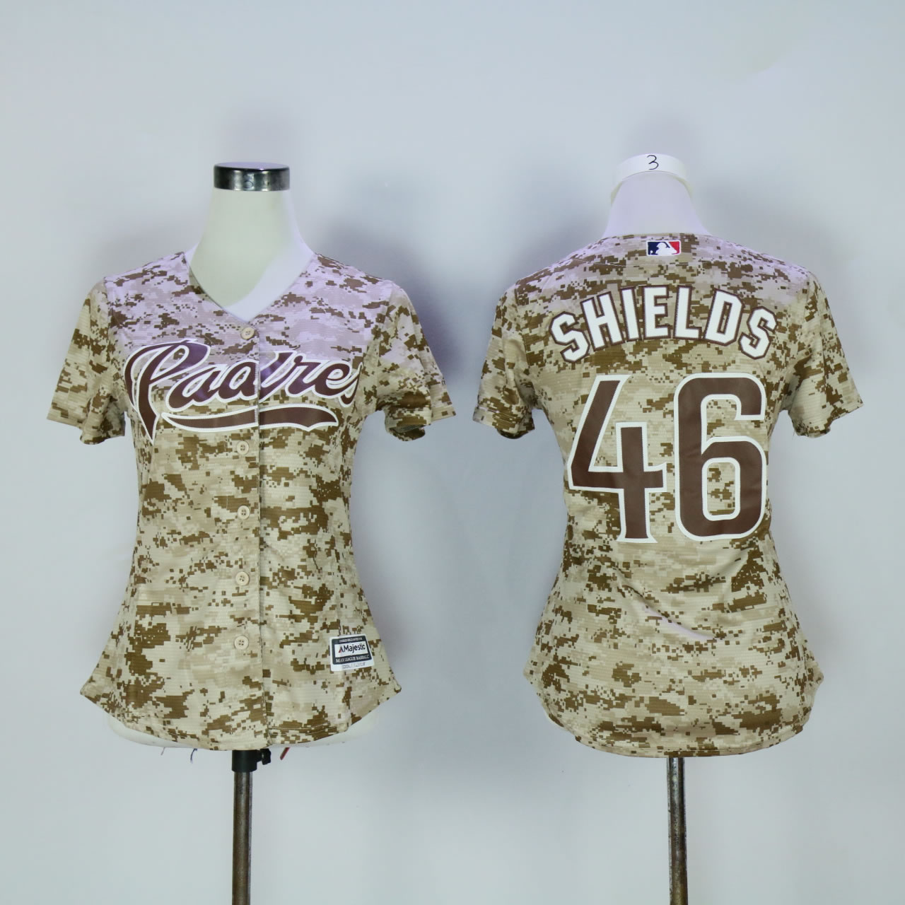 Women San Diego Padres #46 Kimbrel Camo MLB Jerseys->women mlb jersey->Women Jersey